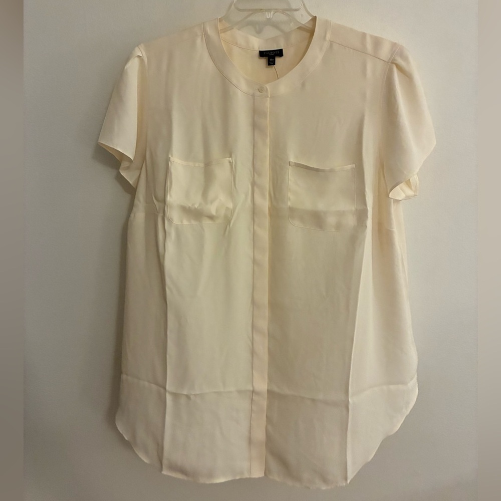 Talbots Short-Sleeve Blouse, sz 18W, NWT